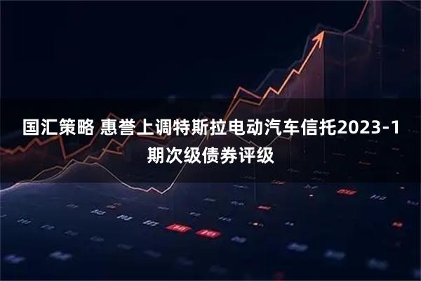 国汇策略 惠誉上调特斯拉电动汽车信托2023-1期次级债券评级